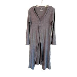 Elegantees Malibu Cardigan Slate Grey Medium